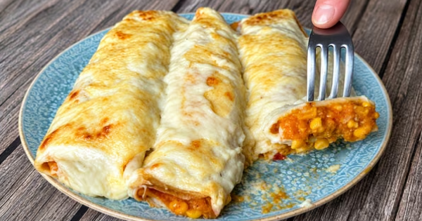 Canelones de calabaza y choclo: fáciles, cremosos y sin prender el horno Canelones de calabaza y choclo: fáciles, cremosos y sin prender el horno