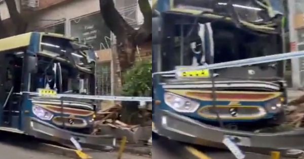 Brutal accidente en Palermo: un colectivo se subió a la vereda y atropelló a dos mujeres