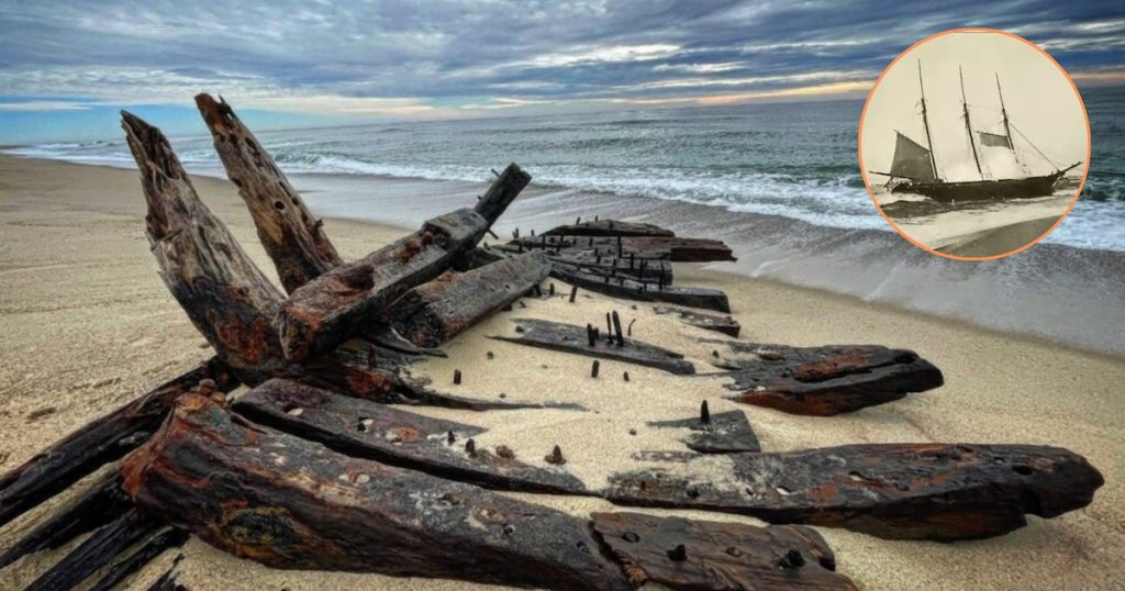 Posibles restos de un naufragio de 1884 aparecieron en la costa de Massachusetts luego de las tormentas del noreste