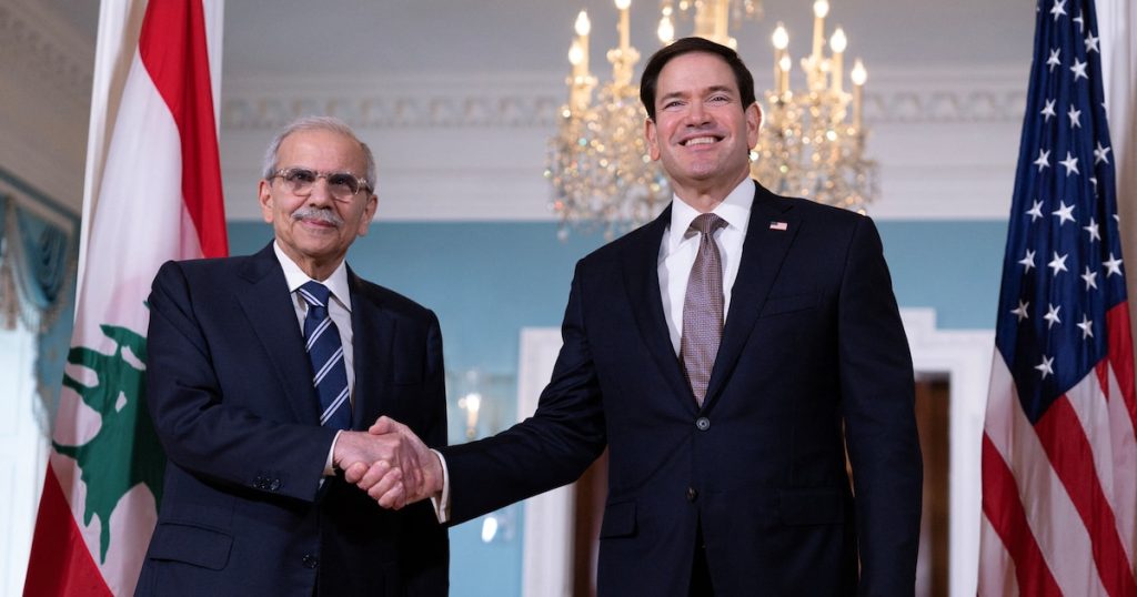 El primer ministro libanés pidió a Estados Unidos pasar a la fase de aplicación del acuerdo marco con Israel