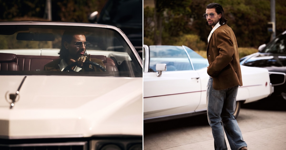 A bordo de un Cadillac de 1970 y con un llamativo look: así llegó una figura del Liverpool a su país para disputar las fechas FIFA
