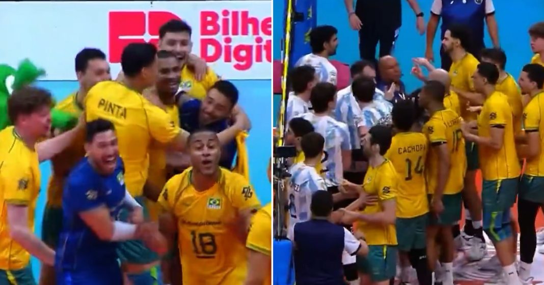 La provocación de la selección de Brasil que generó un tenso cara a cara con Argentina tras la final del Sudamericano de vóley La provocación de la selección de Brasil que generó un tenso cara a cara con Argentina tras la final del Sudamericano de vóley