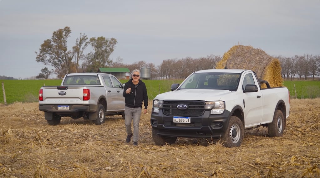 Matías Antico manejó la nueva Ford Ranger base en cabina simple y doble