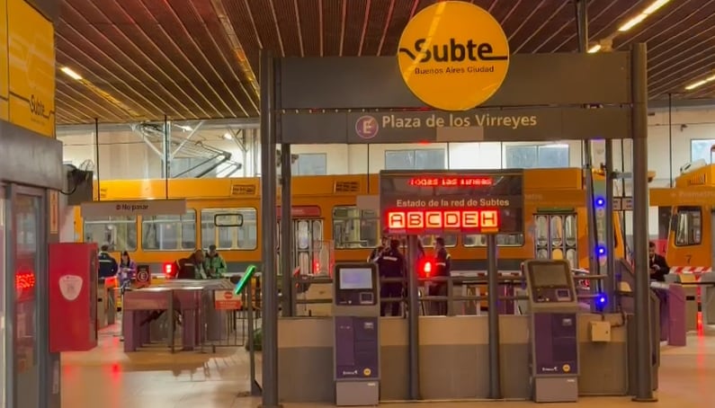 Sorpresivo paro total en las seis líneas del subte y en el Premetro