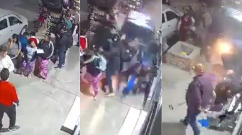 Jubilado perdió el control del auto, se subió a la vereda y atropelló a 13 personas
