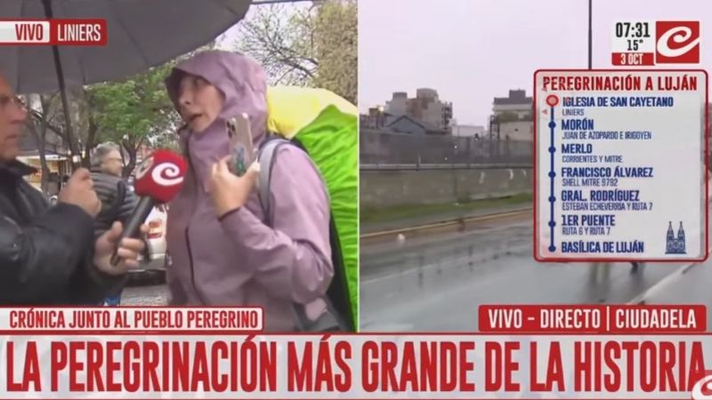 Crónica junto a los peregrinos: "Para mí la Virgen de Luján lo es todo"