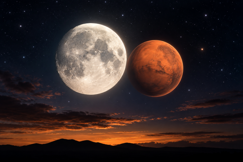 Alineación de la Luna y Marte: los 5 signos del zodiaco que sentirán cambios intensos