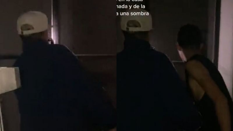 Aterrador video: amigos entraron a una casa abandonada y una presencia extraña los hizo huir del miedo