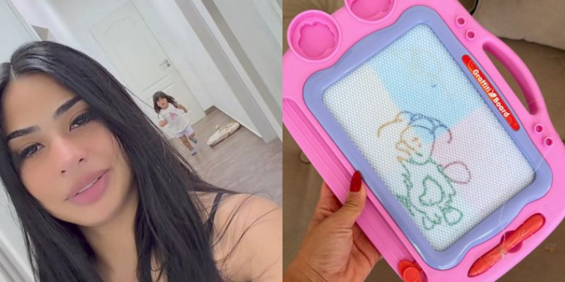 "Acá viene": el inquietante video de Daniela Celis por el "fantasma" que vieron sus hijas en la habitación