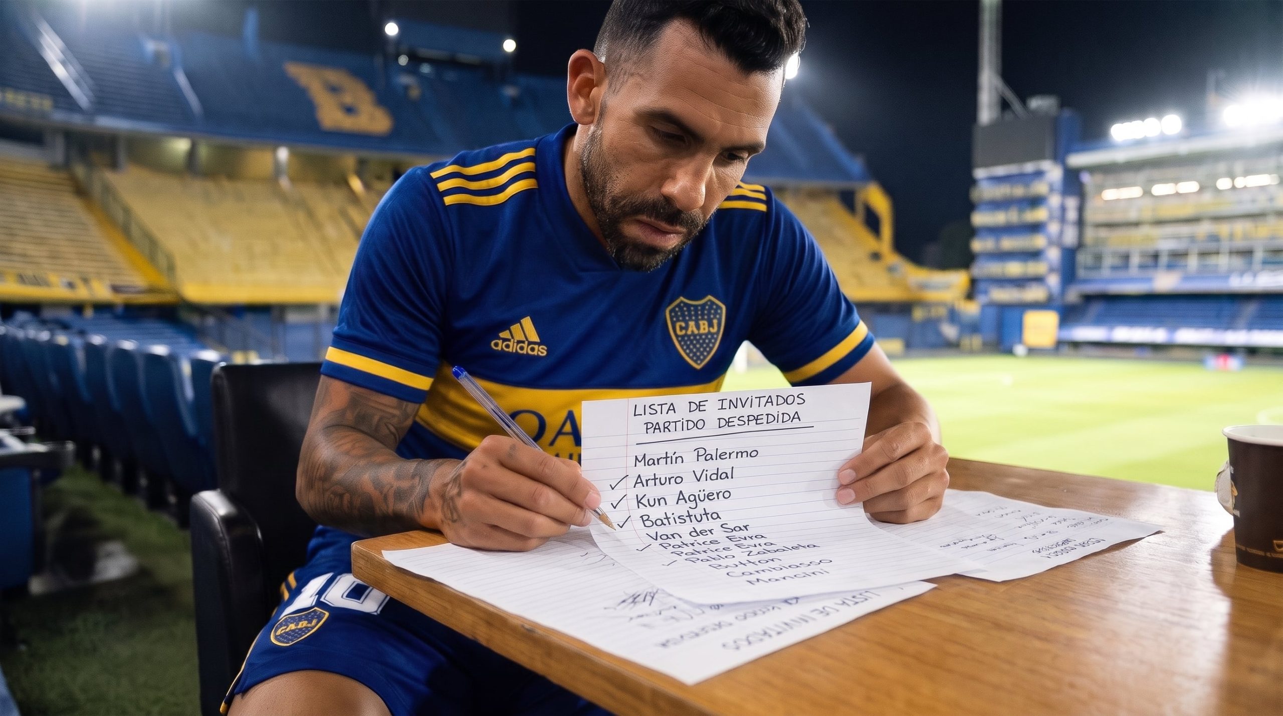 A la espera de Messi y Cristiano Ronaldo, los nombres de la primera lista de confirmados para el partido despedida de Tevez en la Bombonera