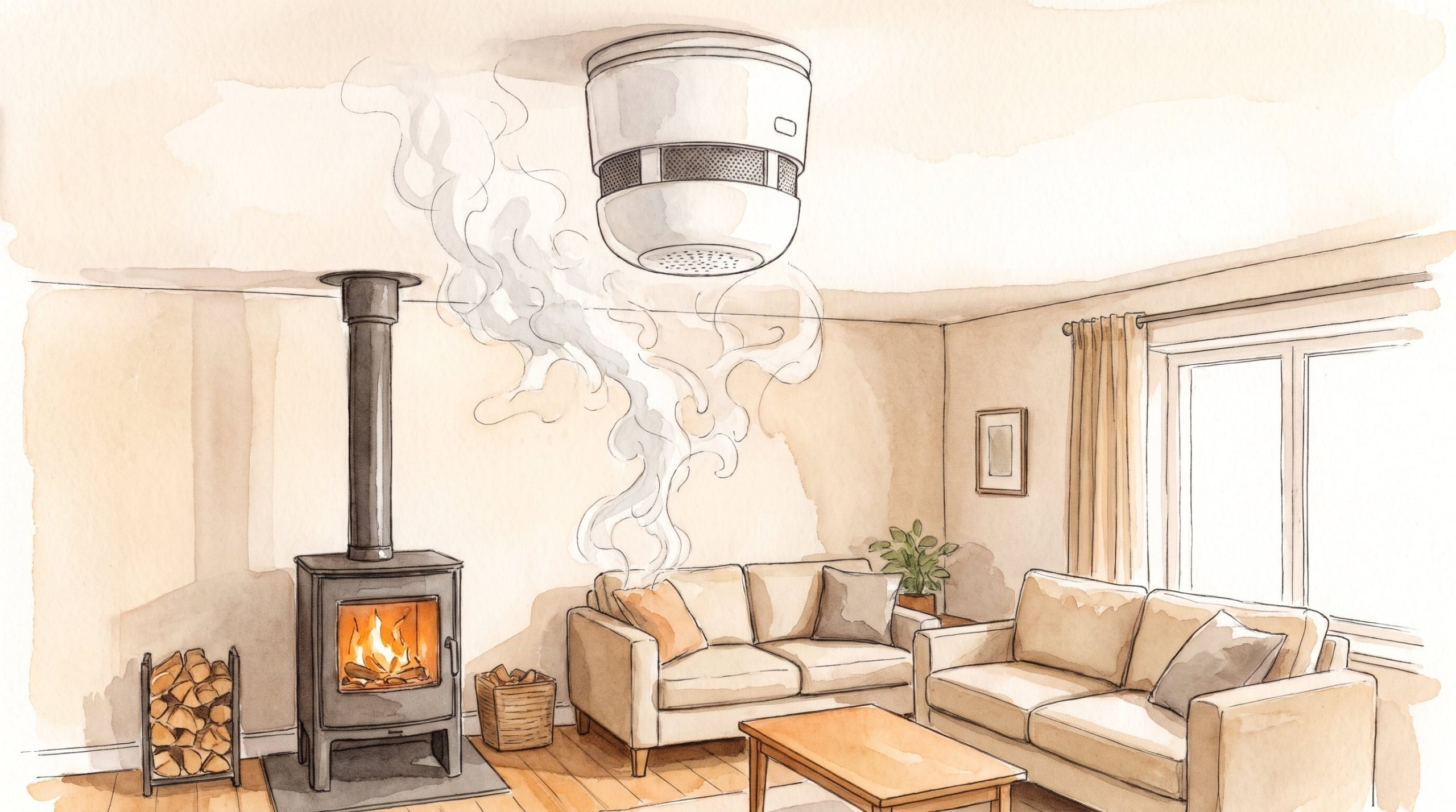 5 zonas que conviene evitar al instalar detectores de humo