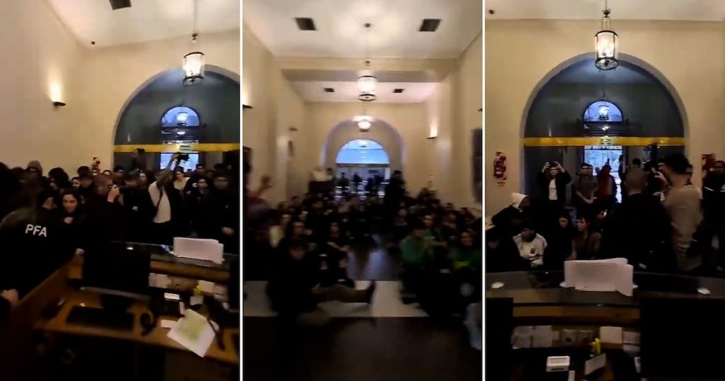 “No nos quedan más opciones”: habló una de las estudiantes universitarias que participó de la sentada en el Palacio Pizzurno