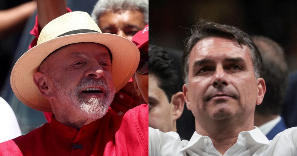 Lula da Silva y Flávio Bolsonaro buscaron aliento en sus bastiones electorales antes de la recta final hacia el balotaje