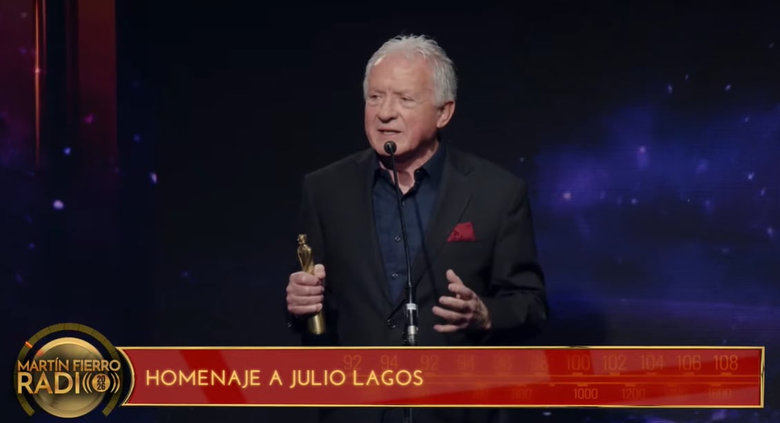 El emotivo homenaje a Julio Lagos en el Martín Fierro de Radio: “Estamos tratando de llegar a cada rincón de la Argentina”