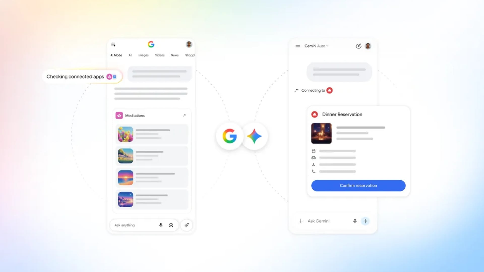 Google simplifica el día a día integrando apps cotidianas en el buscador y en Gemini