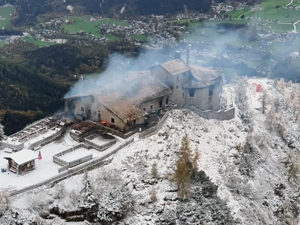 Se incendió el histórico refugio de Hitler en los Alpes bávaros