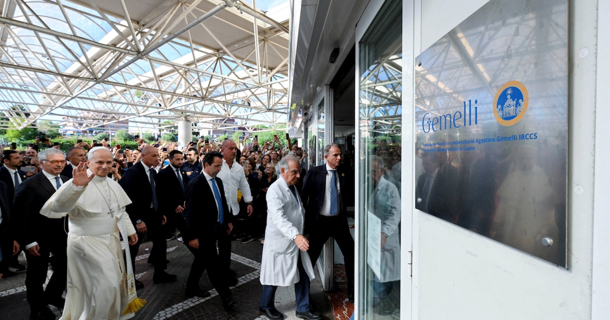 El papa León XIV agradeció los mensajes de apoyo en un mensaje enviado desde el hospital Gemelli