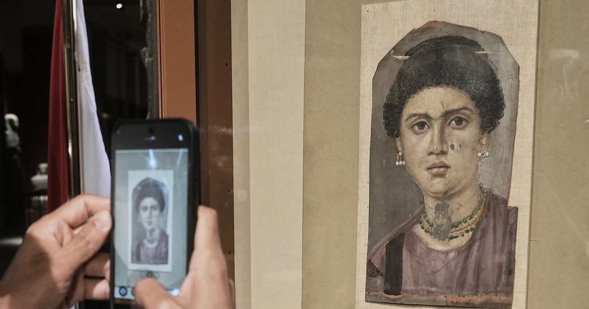Egipto enviará a Roma parte de su colección de retratos funerarios grecorromanos después de restaurar una obra única del siglo II
