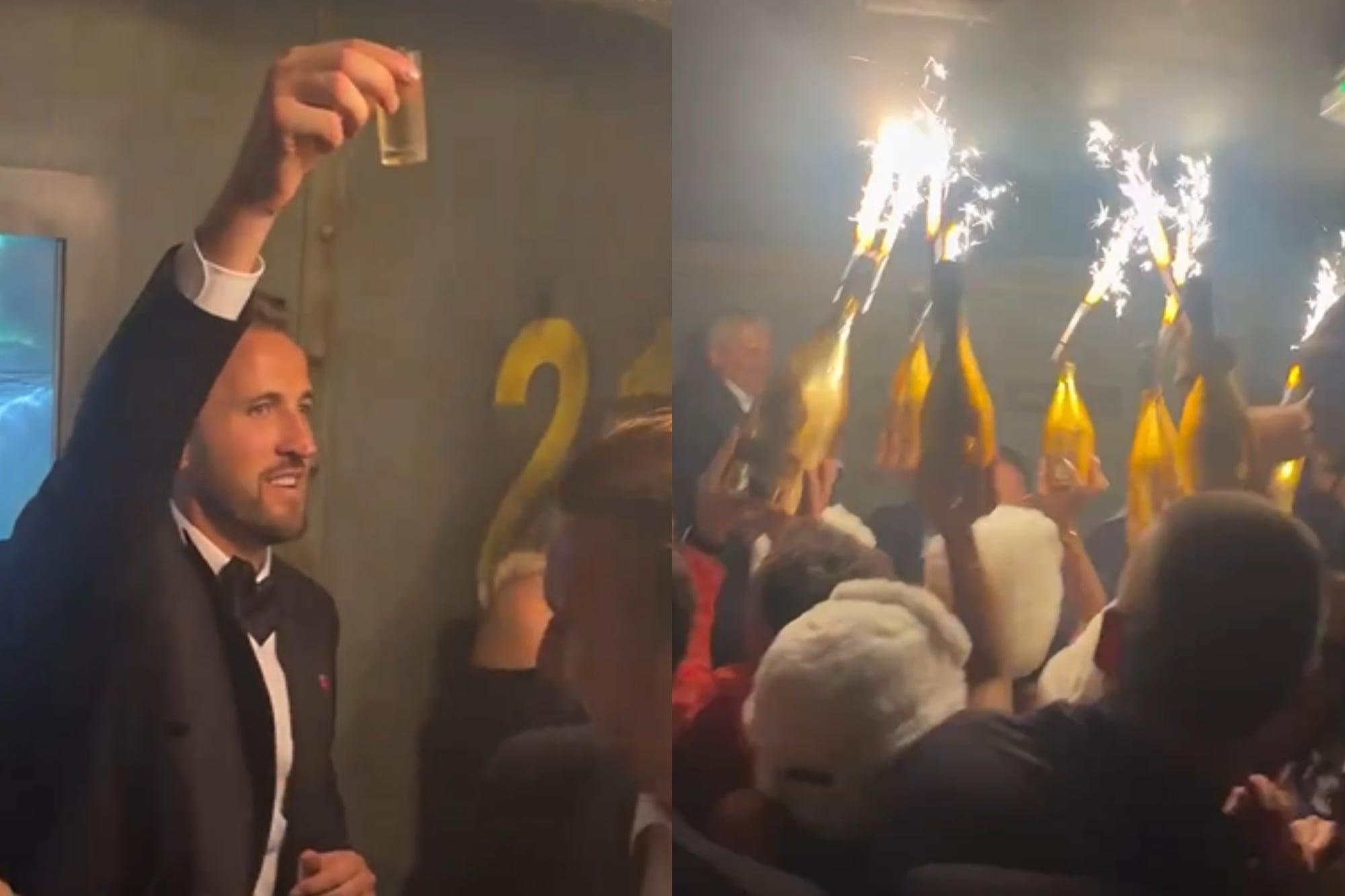 Así fue el festejo de Harry Kane tras ganar el Balón de Oro: fiesta privada en Londres, invitados VIP y brindis con champagne