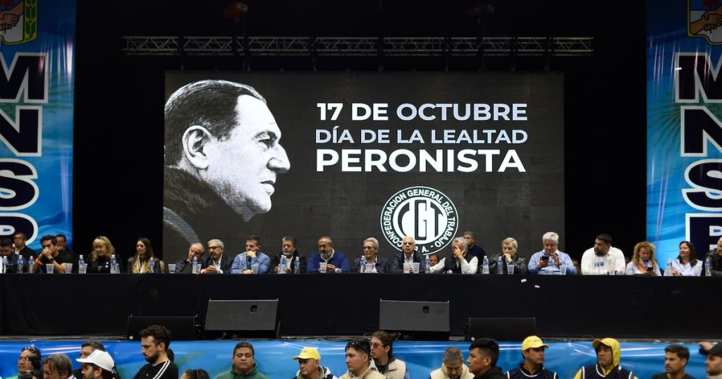 Acto sindical sin bombos y un festival de rock, cumbia y rap: cómo será el festejo de la CGT por el 17 de octubre