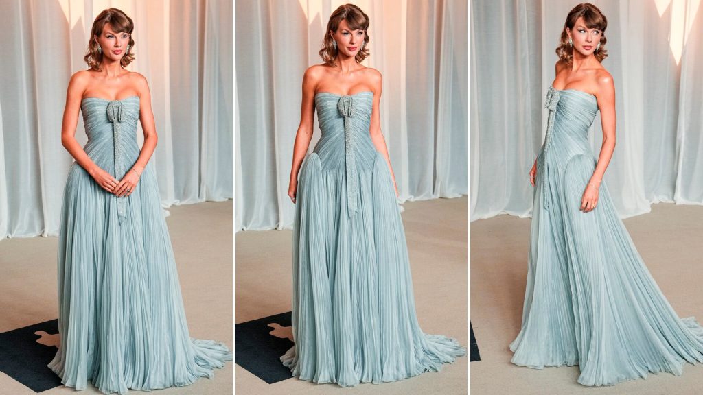 Taylor Swift impactó en la alfombra roja de Hollywood con un vestido de Dior: las claves de su look retro