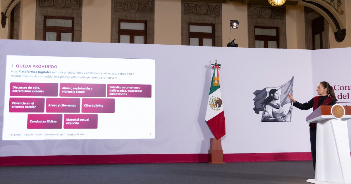 Gobierno prohíbe a plataformas mostrar contenido violento a menores de edad: Sheinbaum da tres días a empresas para dialogar