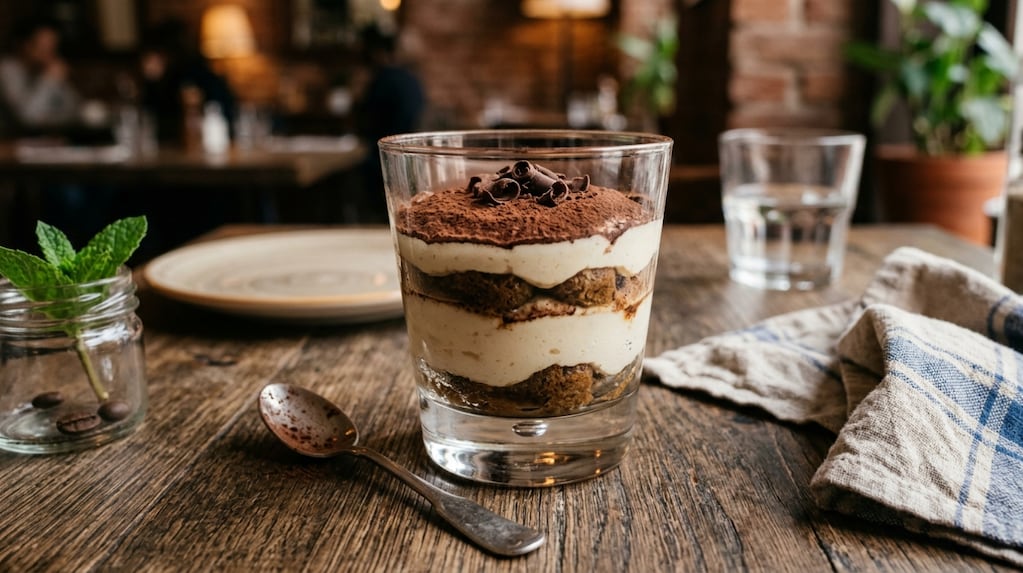 El postre proteico del día: tiramisú en vaso, hecho al microondas en pocos minutos y es fácil de preparar