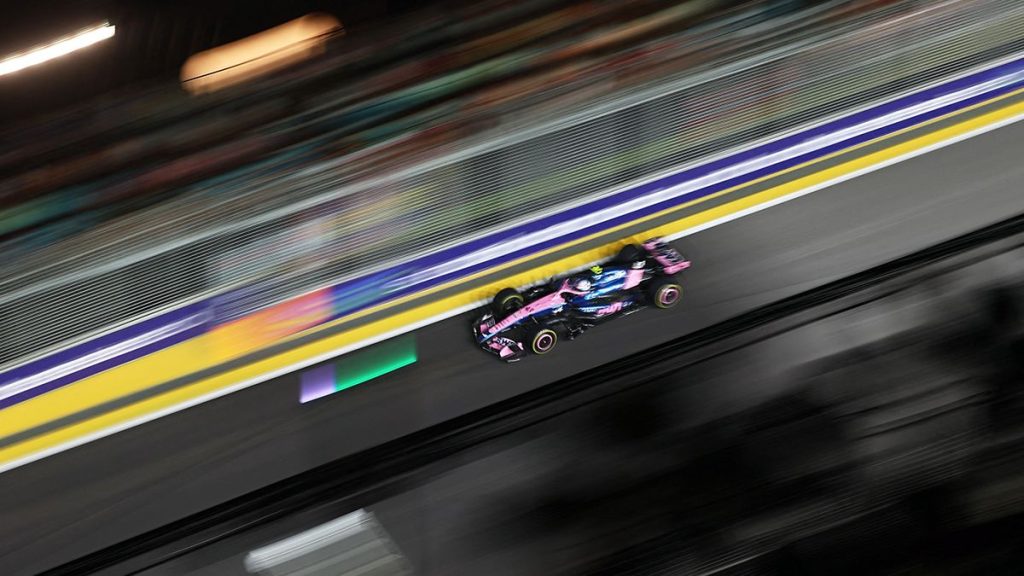 Franco Colapinto está 12° en el GP de Singapur de Fórmula 1 y busca sumar puntos