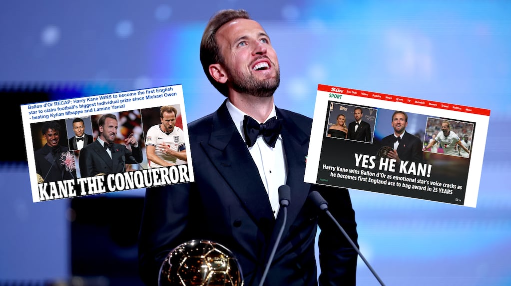 “Puso fin a una espera de 25 años”: la reacción de los medios ingleses al Balón de Oro de Harry Kane