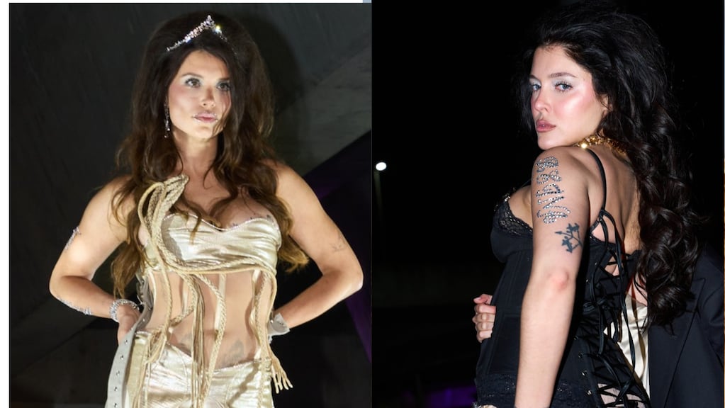 Sofía Gonet y Eva De Dominici llegaron en auto a la pasarela de Esquina con looks lenceros y joyas Swarovski