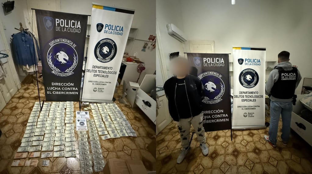Detuvieron a un hombre en Monserrat por una causa de estafas bancarias en Chubut: secuestraron más de $255 millones