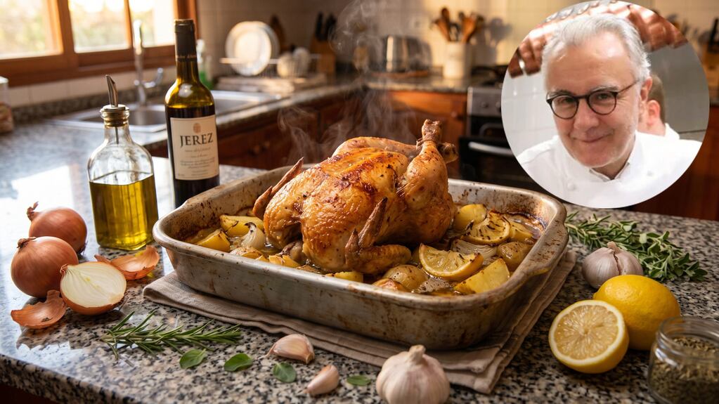 Alain Ducasse, chef francés: “El pollo al horno queda mejor con un marinado de 3 horas y 12 dientes de ajo debajo de la piel”