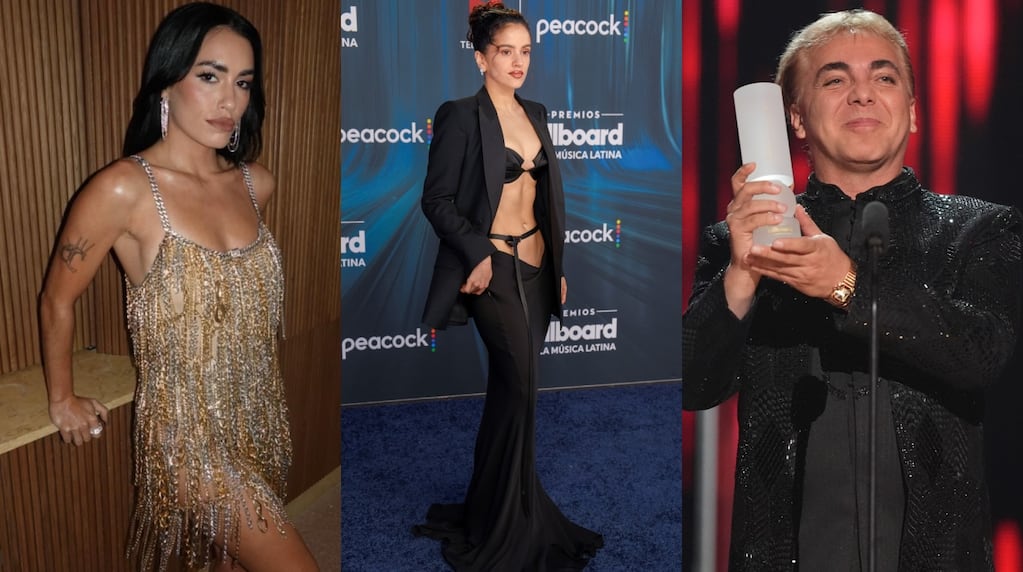 Lali Espósito, Cristian Castro y Rosalía conquistaron la alfombra roja de los Premios Billboard en Miami