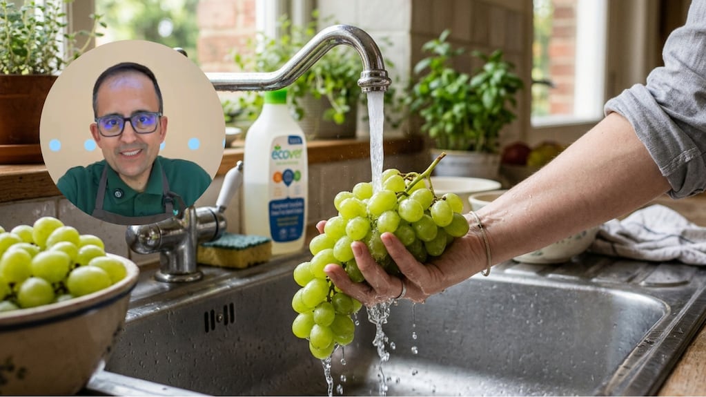 Raúl Cardaba, vendedor de frutas: “No laves las uvas sólo con agua, desinfectalas con bicarbonato por entre 5 y 10 minutos”