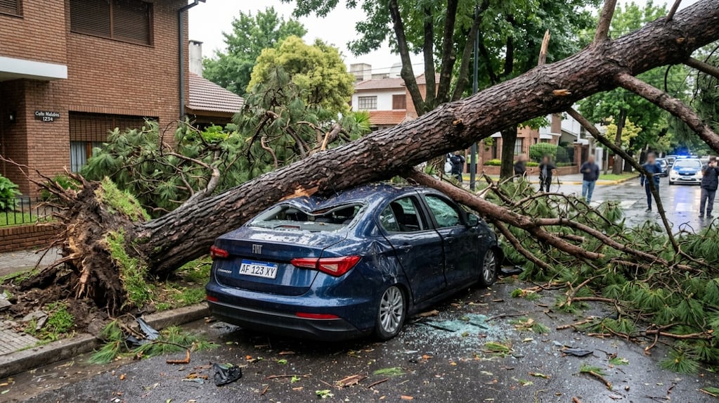 Advirtió que un pino podía caer sobre su casa, el municipio no actuó y le destrozó el auto: la Justicia ordenó que lo indemnicen por $7,2 millones