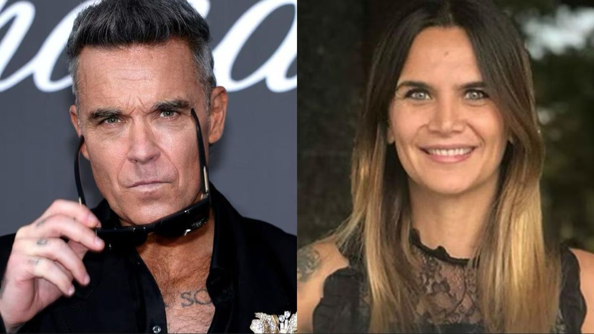 Robbie Williams hizo una picante broma en su show y recordó a Amalia Granata: "Me encontré con una fan"