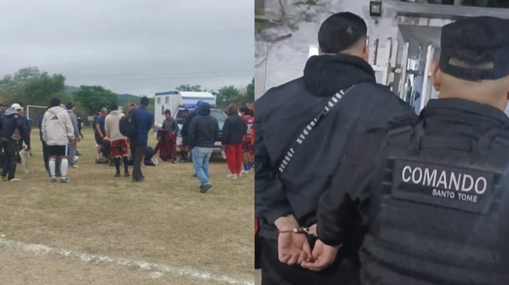 Un futbolista amateur murió durante un partido en Santa Fe: su hijo provocó destrozos en el hospital y lo detuvieron
